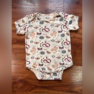 Kate Quinn Cream Bodysuit with Whimsical Southwestern Pattern